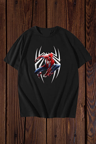 FECCY Tricou oversize din bumbac cu imprimeu Spider-Man