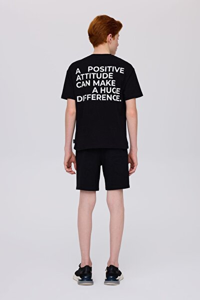 Nebbati Bg Store Boy's Black Tshirt