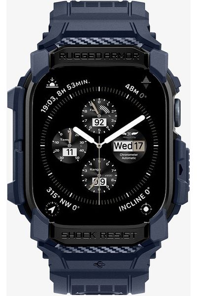Spigen Apple Watch 42mm - Series 10 Rugged Armor Pro with Case and Band Strap