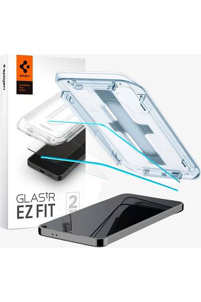 Spigen Galaxy S24 Glass Screen Protector Easy Installation Glas.tR EZ Fit HD (2 Pieces) - AGL07440