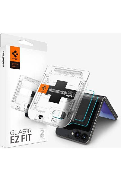 Spigen Galaxy Z Flip 6 Cam Ekran Koruyucu Kolay Kurulum GLAS.tR EZ Fit Slim H...