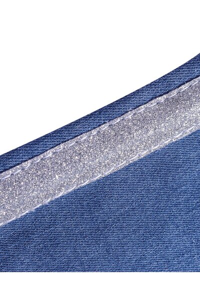 Babyhug Babyhug Denim Full Length Stretchable Solid Color Jeggings - Blue