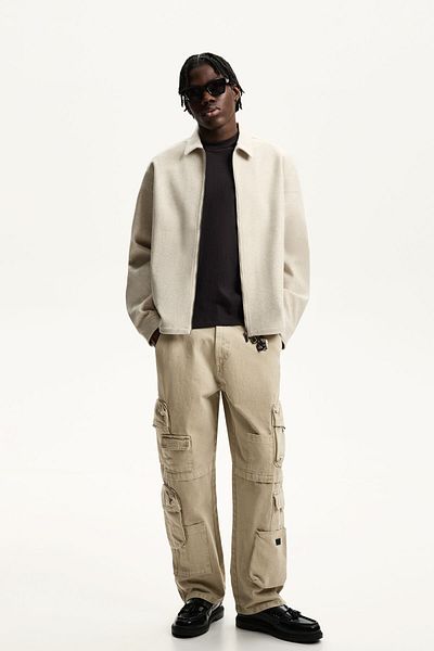 Bershka Multi-cargo baggy trousers