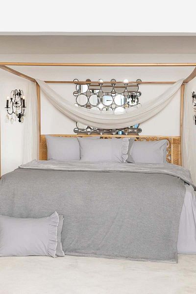 Altınbaşak Nobilis Marble Double Blanket Set