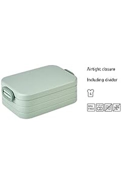 STOREMAX Nordic Green Take a Break Midi Food Container - 900 ml Capacity Divider Meal Ready