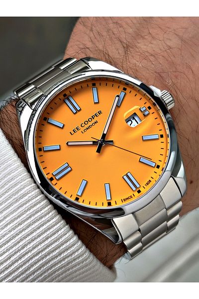 Lee Cooper men's Wristwatch - 5 Atm Waterproof, Special Design Steel Cord