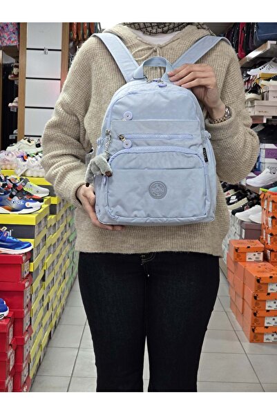 MY POLO 2113-8745 حقيبة ظهر نسائية يومية صغيرة مصنوعة من قماش مجعد ومبطنة ومقاومة للماء