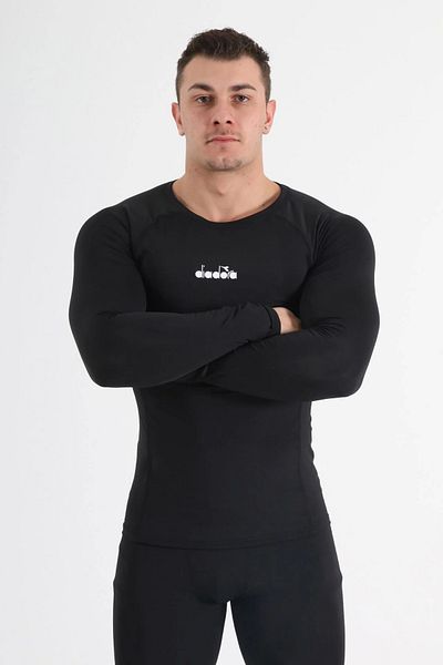Diadora Black Pro Long Sleeve Underwear