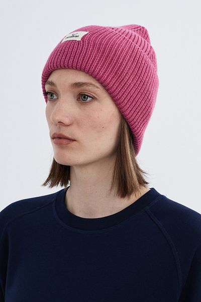 Nordbron Fuchsia Unisex Basic Knitwear Beret - Soft, Stretchy and Winter Color Double Fold Mali