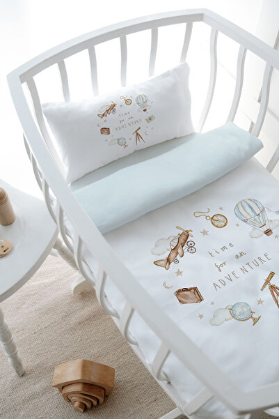 Tuğba Kuğu Mother's Side Crib Bedding Set - Royal Series - Adventure Baby (60X100)