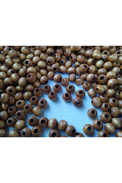 Selin Wooden Beads 6 Mm, 80 Gr (Ort. 550 Pcs) Oak