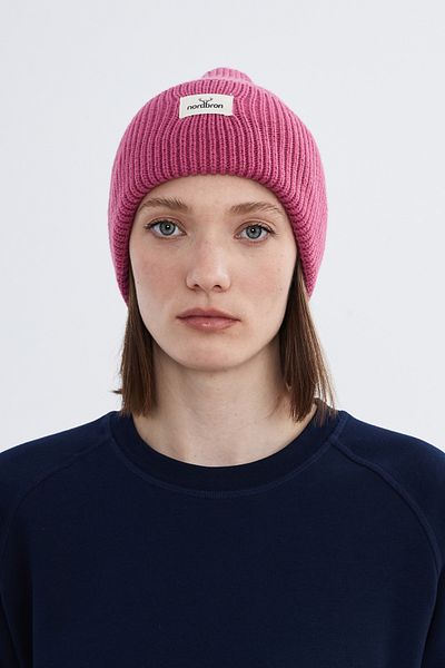 Nordbron Fuchsia Unisex Basic Knitwear Beret - Soft, Stretchy and Winter Color Double Fold Mali
