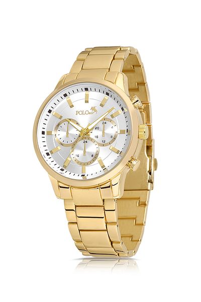 Polo Air Classic Men's Wrist Watch Gold Color Pl-0968E5X