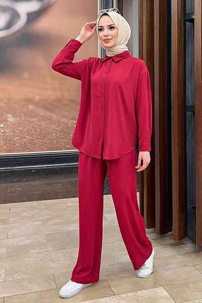 TOFİSA 11339-FUSIA Tunic+Pants