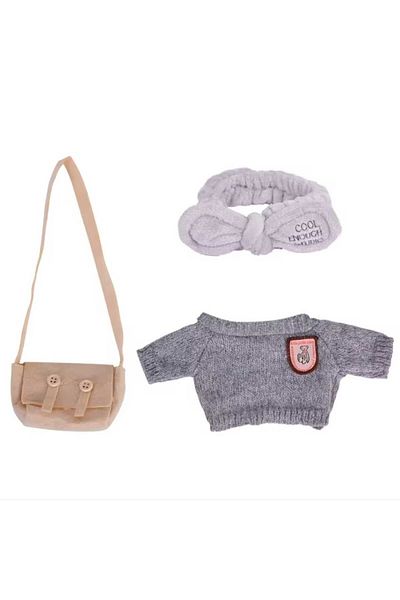 Sekk O Cute Lalafanfan Outfit 3 Pieces Bag, Buckle, Sweater