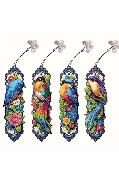 Element 5 d kendin yap kitap ayracı 4 lü set Elmas mozaik boyama seti