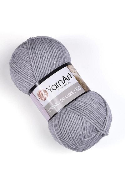 Yarnart MERINO DE LUXE 50 - ΠΛΕΚΤΟ ΝΗΜΑ ΑΝΟΙΧΤΟ ΓΚΡΙ-0282