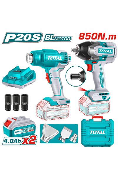 TOTAL Lı-ıon Akülü Somun Sıkma Ve Sıcak Hava Tabancası Seti Toslı240489e Tools