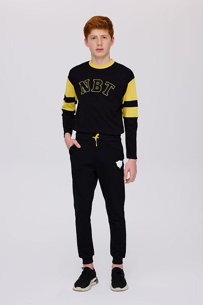 Nebbati Bg Store Boy's Black Sweatpants