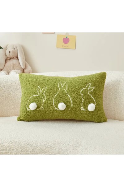 LWP Shop Pandan UK Tavşan Teddy Kumaş Kırlent Kılıfı