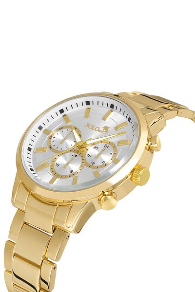 Polo Air Classic Men's Wrist Watch Gold Color Pl-0968E5X