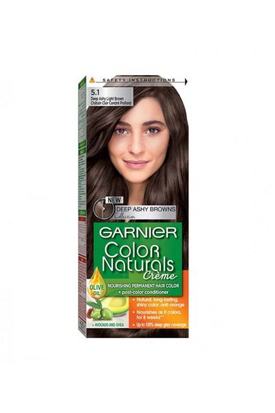 Garnier Color Naturals Creme Hair Color 5.1 Light Ash Brown