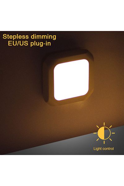 lyfs EU white light Night Light With EU/US Plug Light control LED Night Lamp wall lights for home Aisle W