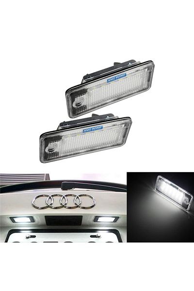 Choice White 6000k Angrong 18 Smd White Led License Number Plate Light Tail Lamp For Audi A3 A4 A6 S6 A8 Q7