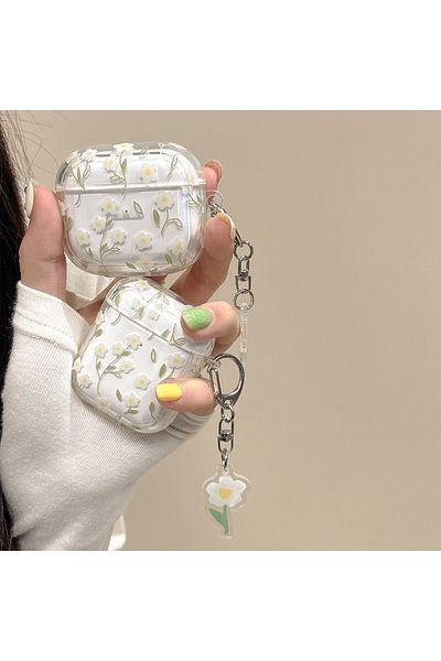 Choice Airpods2 Wireless Bluetooth Case For Airpods1/2 Airpods3 Airpods Pro And Pro2 Tpu Flower Pattern Ear