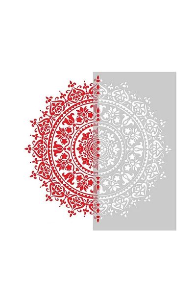 Choice 50x50cm White Mandala Auxiliary Painting Template Large Reusable Stencil For Floor Wall Tile Fabric