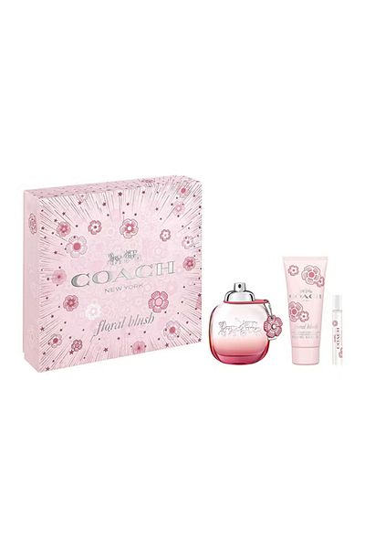 Coach 3-Piece Floral EDP Gift Set EDP 90 Ml, Body Lotion 100 Ml, EDP Purse Spray 7.5ml