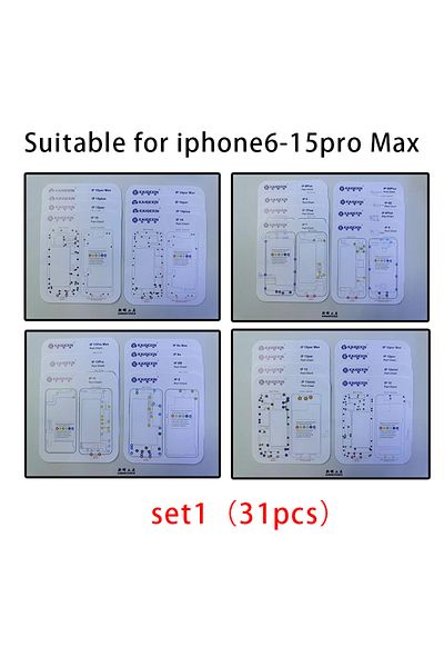 Choice Set 1 31pc Professional Guide Pad For Moblie Iphone 6-15pro Max Magnetic Screw Keeper Chart Mat Phon