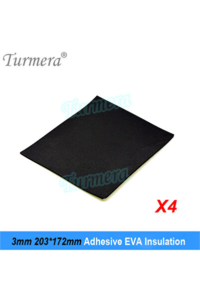 Turmera 4Pieces Adhesive EVA Insulation 3mm Thickness 203*172mm for 3.2V 280A...