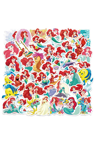 Choice 50 قطعة من ملصقات ديزني ذا ليتل ميرميد أرييل برينسيس للأطفال لأجهزة ال...