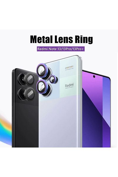 Choice Note13proplus(3ring Black 1 Set Camera Lens Screen Protector For Xiaomi Redmi Note 13 Pro Plus , X