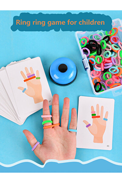 Choice 1 set Early Educational Thinking Training Toy for Kids, Fingers Ring G...
