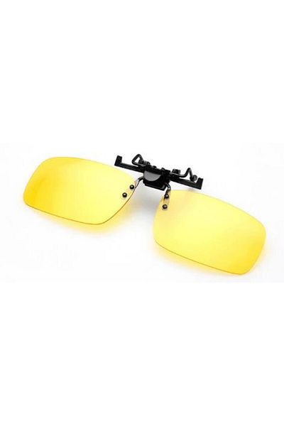 Choice Small Yellow 1pc Car Night Safety Driving Glasses Clip On Sunglasses For Men Women Night Vision Glas