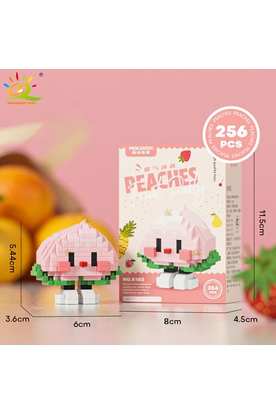Choice No.103 Huiqibao Mini Cute Delicious Fruit Micro Building Blocks 3d Diamond Model Food Bricks Diy Cit