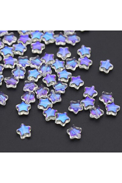 Choice Spark purple 50pcs 50PCS Color Star Beads 8mm Czech Glass Loose Spacer...