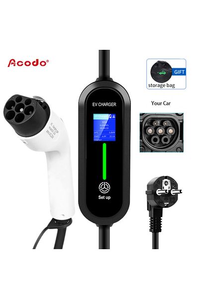 Choice شاحن محمول 3.5 كيلو وات من Gbt Schuko Acodo EV من النوع 1 من النوع 2 من Gbt، مقبس حائطي أمريكي/schuko 3.5 كيلو وات 16 أمبير