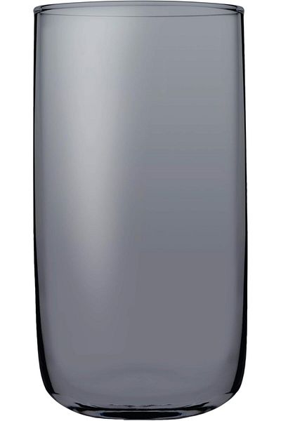 STOREMAX Ntwork Iconic Gray Soft Drink Glass, 6 Pieces 365 Cc Art 1087243