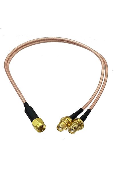 Choice 4inch (10CM) Type 1---sma 1m2f Rg316 Sma To 2x Sma Male Plug & Female Jack Y Type Splitter Connector