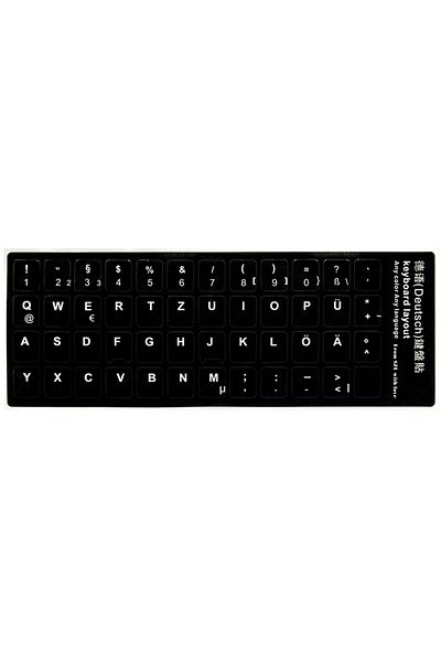 Choice German Keyboard Skin Fashion Keyboard Key Sticker Label Many Language Russian Arabic Spanish Germa
