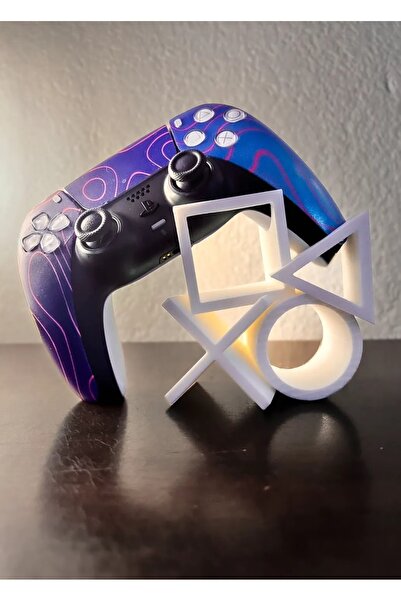 Goplast Premium Özel Tasarım Ps5 Kol Tutucu Stand, Playstation Sembollü Joyst...