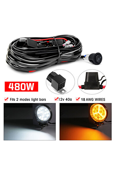 Choice مجموعة أسلاك شريط الإضاءة LED 480 واط 2 سلك 18 AWG أسلاك LED مع مرحل 1...