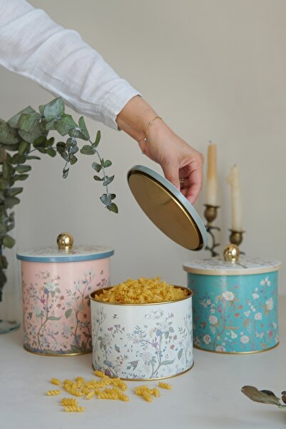 EVLE صندوق دائري Ø140، مقبض مقبض، مجموعة من 3 قطع، Botanica ERB30U2