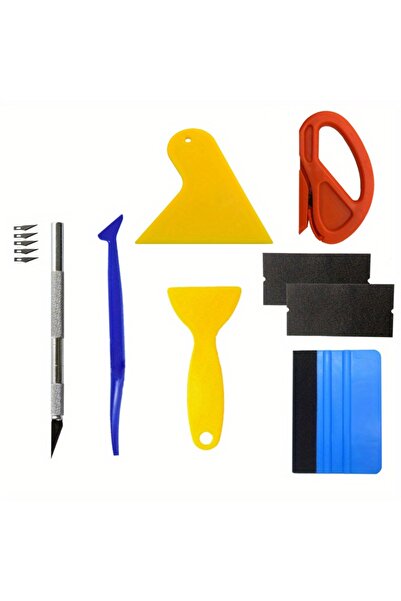 Choice 13 قطعة مكشطة صغيرة جديدة لفيلم نافذة السيارة مجموعة أدوات تغليف الفين...