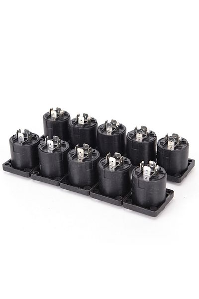 Choice 10pcs/lot  4 Pin Speakon Female Jack Socket Connector Audio Loudspeaker Amplifier Converter for P...