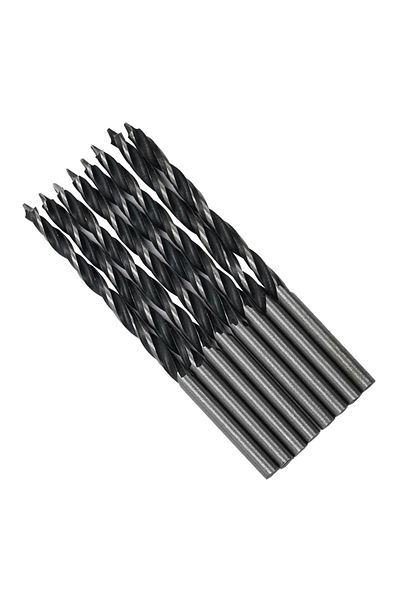 Choice 8Pcs Tri-point Drill Bits Spiral 3mm Diameter High Carbon Steel For Repair Home Wood Drilling Gri...