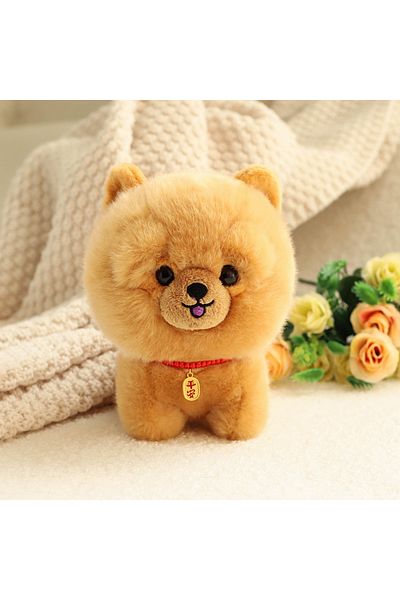 Choice 20cm Chow Chow Zu Kawaii Teddy Pets Lifelike Fluffy Puppy Soft Doll Cute Small Chow Pomeranian Corgi